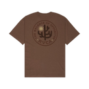 RVCA Sanctum SS Tee Wood, t-shirt van 100% cotton met screen printed graphic, regular fit, verkrijgbaar bij Revert 95 Haarlem