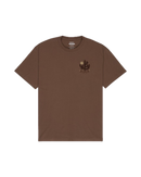 RVCA Sanctum SS Tee Wood, t-shirt van 100% cotton met screen printed graphic, regular fit, verkrijgbaar bij Revert 95 Haarlem