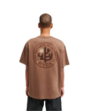 RVCA Sanctum SS Tee Wood, t-shirt van 100% cotton met screen printed graphic, regular fit, verkrijgbaar bij Revert 95 Haarlem