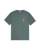 RVCA Stable SS Tee Balsam Green, t-shirt van 100% biologisch katoen met artwork van Pablo Dalas op voor- en achterkant, relaxed model, maten XS-XXL, verkrijgbaar bij Revert 95 Haarlem
