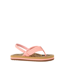 Reef Little Ahi kinderslipper in Leopard Canyon Sunset met watervriendelijke bandjes, gecontoureerd EVA voetbed met luipaardprint en rugband, verkrijgbaar bij Revert 95 Haarlem