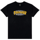 Thrasher Checkered Oval T-shirt – katoenen T-shirt met geborduurd Thrasher Checkered Oval-logo