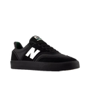 New Balance Numeric 340 Black/White, vulcanized skateschoen met interne PU midsole, versterkte toe cap en PU heel wedge, verkrijgbaar bij Revert 95 Haarlem