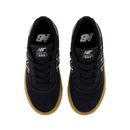 Kids Jamie Foy 306 Black NB White skate schoen van New Balance Numeric met suède upper en vulcanized zool
