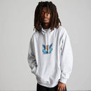 HUF Bliss Pullover Hoodie in de kleur Heather Grey, verkrijgbaar bij Revert 95 Haarlem