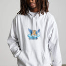 HUF Bliss Pullover Hoodie in de kleur Heather Grey, verkrijgbaar bij Revert 95 Haarlem
