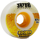 Satori Wheels Boozer Cruiser Wheels 84A – 57 mm zachte cruiserwielen van urethaan met Satori Boozer-design voor soepele ritten