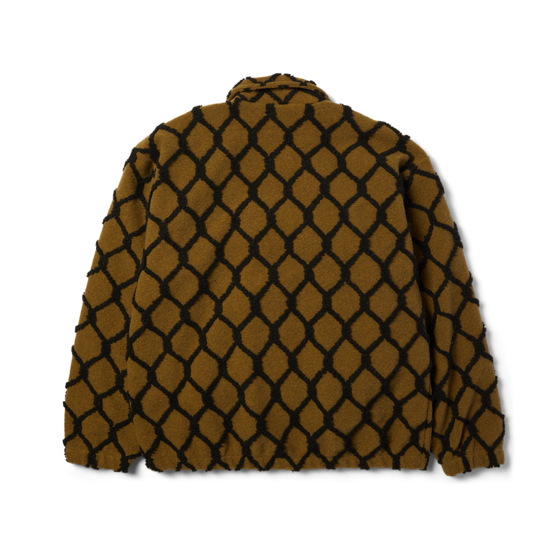 HUF Breakthrough High Pile Jacket black/multi fleece jas met graphic design en ritssluiting
