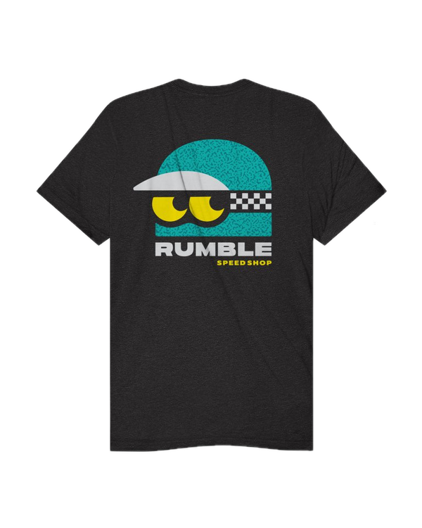 Rumble Speedshop Goggle Eye Black Heather Tee