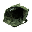 Rumble Helmet Backpack Green – groene polyester rugzak met helm-vak en verstelbare schouderbanden