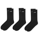 Butter Goods 3-Pack Basic Socks in Black, drie paar acryl ankle socks met geborduurd Butter Goods logo op de zijkant in zwart, verkrijgbaar bij Revert 95 Haarlem