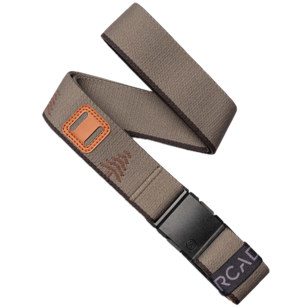 Arcade Belts Carto Slim Dunes Oat – slim fit stretchriem in zandkleur met verstelbare kliksluiting