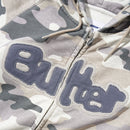 Butter Goods Stretch Zip-Thru Hoodie in Snow Camo, productfoto 2 van 5
