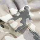 Butter Goods Stretch Zip-Thru Hoodie in Snow Camo, productfoto 4 van 5