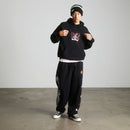 HUF Chaos Pullover Hoodie in de kleur Black, verkrijgbaar bij Revert 95 Haarlem