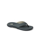 Reef Offshore slipper in Grey Black Tan met memory foam riem, high-rebound EVA voetbed en brede pasvorm, verkrijgbaar bij Revert 95 Haarlem