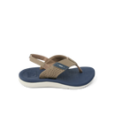 Reef Little Santa Ana Navy Khaki Kids – kinderslippers in navy en khaki met comfortabel voetbed en gripvaste zool