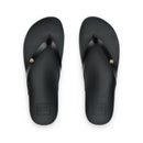 Reef Vista Ivy dames slipper in Black/Black met PVC-vrij vegan leather twee-band upper, metalen logo detail en gecushioned voetbed, verkrijgbaar bij Revert 95 Haarlem