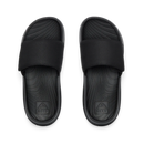 Reef Kids Salty Slide kinderschoen in Black White met verstelbare gewatteerde riem en watervriendelijk voetbed, verkrijgbaar bij Revert 95 Haarlem