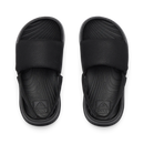 Reef Little Salty Slide kinderschoen in Black White met verstelbare gewatteerde riem en watervriendelijk voetbed, verkrijgbaar bij Revert 95 Haarlem