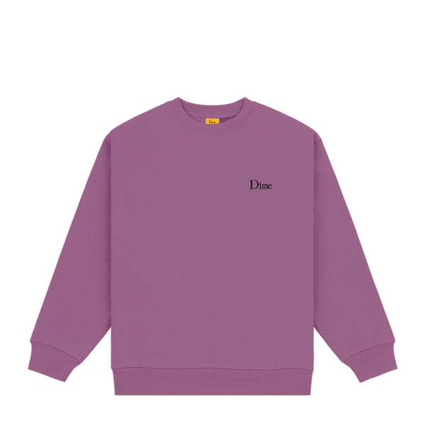 De Dime Classic Small Logo Crewneck VIOLET shop je online bij Revert95.com of in de winkel