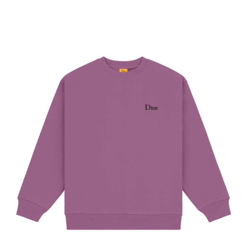 De Dime Classic Small Logo Crewneck VIOLET shop je online bij Revert95.com of in de winkel
