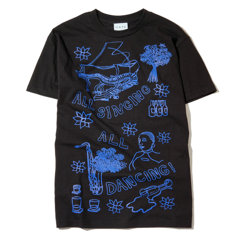 Skateboard Café Gaurab Sketches Tee – katoenen T-shirt met Gaurab Thakali artwork en regular fit
