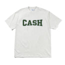 Cash Only Campus Tee Ash, heavyweight t-shirt van 100% cotton 6.5oz met screen print op de voorkant, maten S-3XL, verkrijgbaar bij Revert 95 Haarlem
