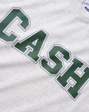 Cash Only Campus Tee Ash, heavyweight t-shirt van 100% cotton 6.5oz met screen print op de voorkant, maten S-3XL, verkrijgbaar bij Revert 95 Haarlem