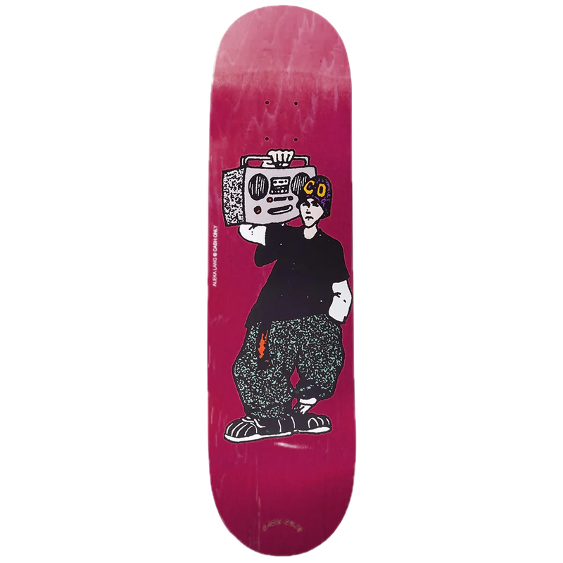 Cash Only Deck Aleka Lang – skateboarddeck met Aleka Lang graphic, 7-laags maple en gratis griptape