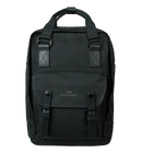 Doughnut Macaroon Meditative Dark Backpack in Ground, 16 liter dagrugzak van 900D poly canvas met lederen afwerking en laptopvak tot 14 inch, verkrijgbaar bij Revert 95 Haarlem