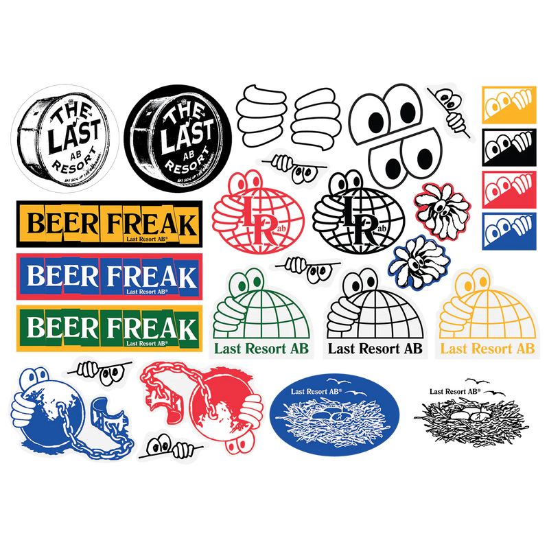 Last Resort Sticker Pack D7 – set met diverse vinyl stickers met originele Last Resort graphics