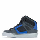 DC Shoes Pure High-Top EV Kids bij Revert 95. Cupsole constructie, Pill Pattern buitenzool. Grey/Black/Blue. Bestel online of haal af in Haarlem.
