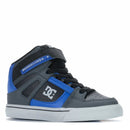 DC Shoes Pure High-Top EV Kids bij Revert 95. Cupsole constructie, Pill Pattern buitenzool. Grey/Black/Blue. Bestel online of haal af in Haarlem.