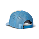 HUF Divine Trucker cap in Light Blue met printed Divine artwork op de front crown en verstelbare snapback sluiting, verkrijgbaar bij Revert 95 Haarlem