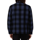 Dickies Lined Sacramento Navy Blue – gevoerd flanellen overshirt in navy blauw ruit met quilted binnenvoering en borstzakken