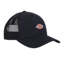 Dickies Hanston Trucker Black – zwarte trucker cap met mesh-panelen en Dickies-logo patch