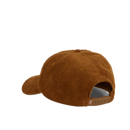 Dickies Hardwick Cord Cap 2 Brown Duck – corduroy dad cap in bruin met 6-panel design, gebogen klep en geborduurd Dickies-logo