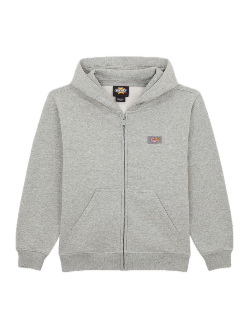 Dickies Youth Oakport Full Zip Hoodie – kinderhoodie in katoenmix fleece met ritssluiting, capuchon en subtiele Dickies-branding