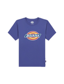 Dickies Youth Logo Tee Skipper Blue – kinder T-shirt in blauwe kleur met regular fit en groot Dickies-logo op de borst