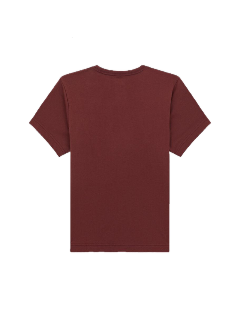 Dickies Youth Mapleton Tee Andorra – bordeauxrood kinder-T-shirt van katoen met regular fit en subtiel Dickies-logo op de borst
