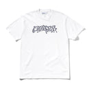 Butter Goods Drummer T-Shirt in White, 100% katoen regular fit met rib-knit collar en screen printed Drummer graphic op de voorkant, verkrijgbaar bij Revert 95 Haarlem