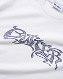Butter Goods Drummer T-Shirt in White, 100% katoen regular fit met rib-knit collar en screen printed Drummer graphic op de voorkant, verkrijgbaar bij Revert 95 Haarlem