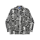 Hélas Abstract LS Shirt Black White – longsleeve T-shirt met abstract zwart-wit design