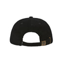 Hélas Classic Corduroy Cap Black – zwarte 6-panel corduroy cap met geborduurd Hélas-logo