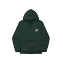 Hélas Dancing Hoodie Forrest Green – groene hoodie van fleece met dancing graphic op borst en rug