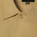 HUF Fantasies SS Work Shirt in Tan met "I Dream of Fantasies" backprint, vrouwenportret in doornenkrans en goudkleurige sterren, verkrijgbaar bij Revert 95 Haarlem