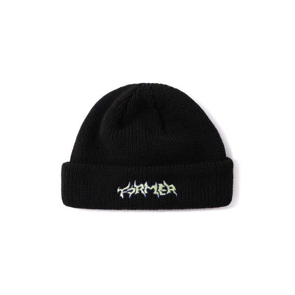 Former Proscription Beanie Black – rib knit beanie met Proscription branding in zwart