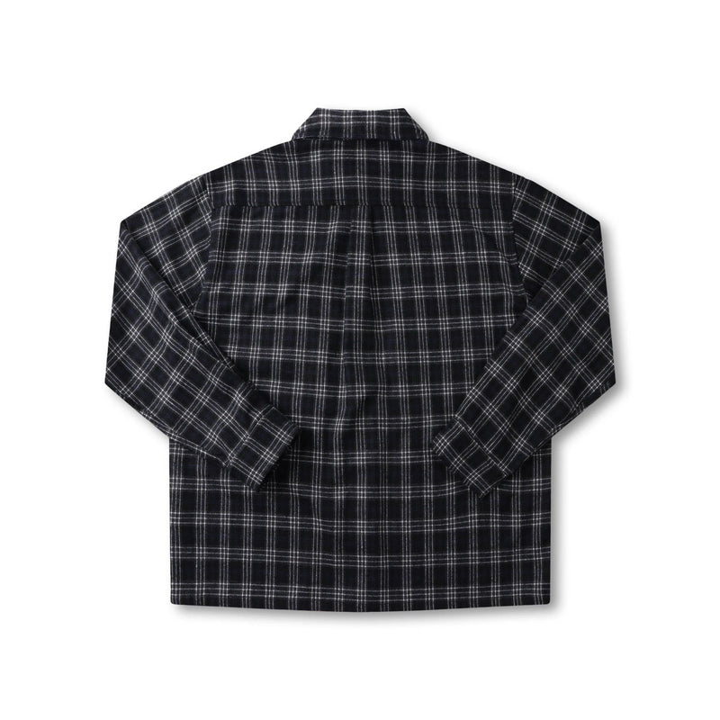 Former Vivian Flannel LS Shirt Black – premium zwart flannel shirt met relaxed fit