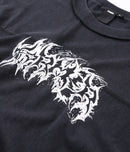 Former Praise LS-Shirt Washed Black – heavyweight longsleeve met washed finish en Praise ruggraphic